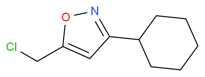 5-(chloromethyl)-3-cyclohexylisoxazole_Molecular_structure_CAS_64988-76-7)