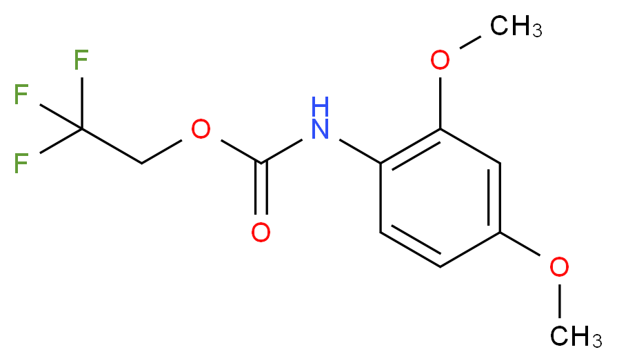 2,2,2-trifluoroethyl 2,4-dimethoxyphenylcarbamate_Molecular_structure_CAS_)