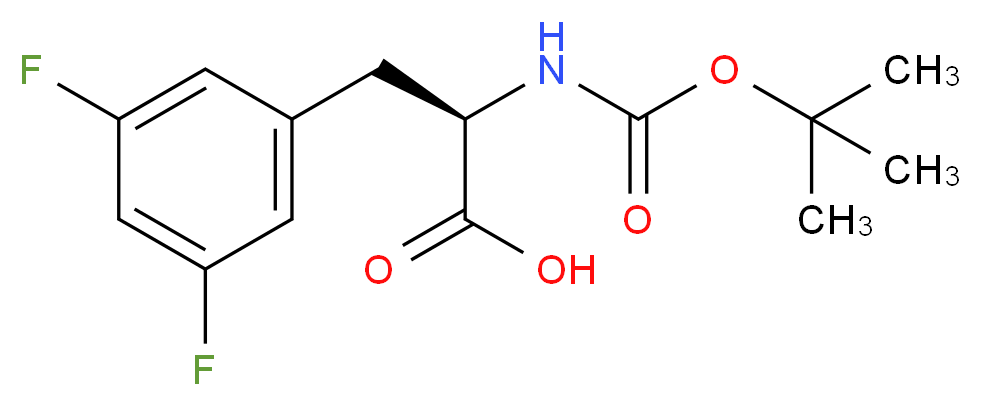 3,5-Difluoro-L-phenylalanine, N-BOC protected_Molecular_structure_CAS_205445-52-9)