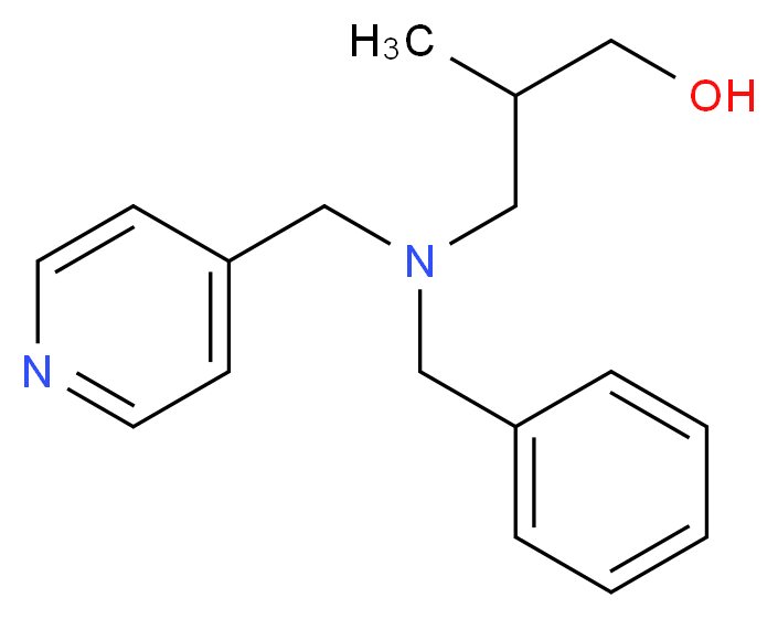 3-[benzyl(pyridin-4-ylmethyl)amino]-2-methylpropan-1-ol_Molecular_structure_CAS_)