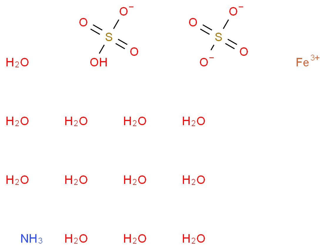 Ammonium iron(III) sulfate dodecahydrate_Molecular_structure_CAS_7783-83-7)