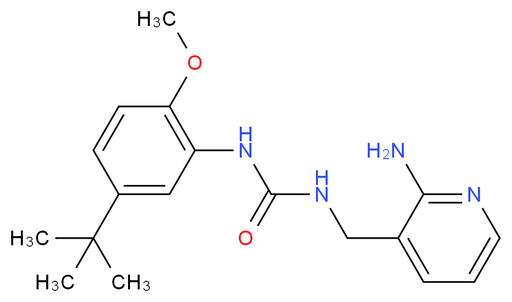 N-[(2-aminopyridin-3-yl)methyl]-N'-(5-tert-butyl-2-methoxyphenyl)urea_Molecular_structure_CAS_)