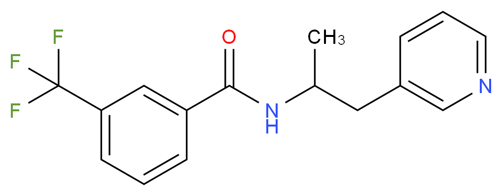 N-(1-methyl-2-pyridin-3-ylethyl)-3-(trifluoromethyl)benzamide_Molecular_structure_CAS_)