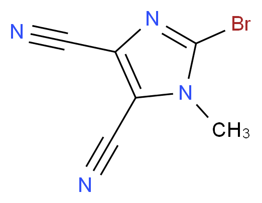 2-bromo-1-methyl-1H-imidazole-4,5-dicarbonitrile_Molecular_structure_CAS_115905-43-6)