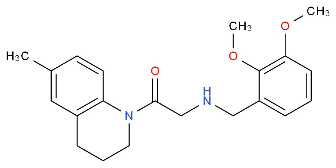 (2,3-dimethoxybenzyl)[2-(6-methyl-3,4-dihydroquinolin-1(2H)-yl)-2-oxoethyl]amine_Molecular_structure_CAS_)