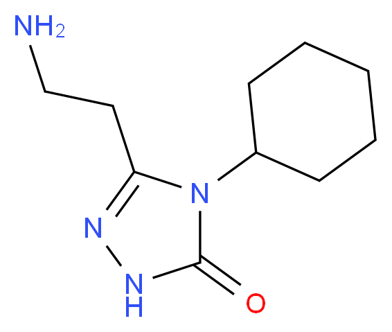 5-(2-aminoethyl)-4-cyclohexyl-2,4-dihydro-3H-1,2,4-triazol-3-one_Molecular_structure_CAS_)