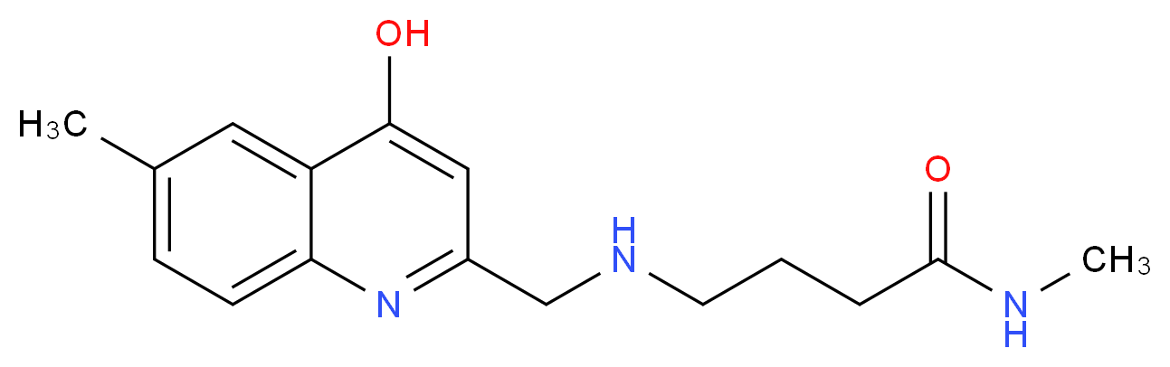 4-{[(4-hydroxy-6-methylquinolin-2-yl)methyl]amino}-N-methylbutanamide_Molecular_structure_CAS_)