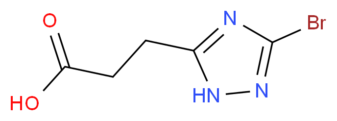 3-(3-Bromo-1H-1,2,4-triazol-5-yl)propanoic acid_Molecular_structure_CAS_)