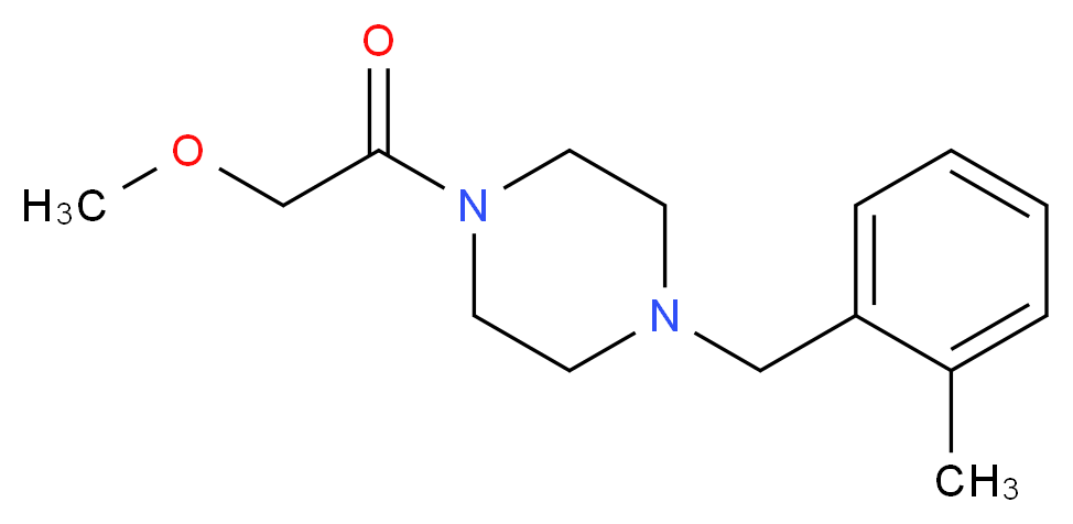 1-(methoxyacetyl)-4-(2-methylbenzyl)piperazine_Molecular_structure_CAS_)