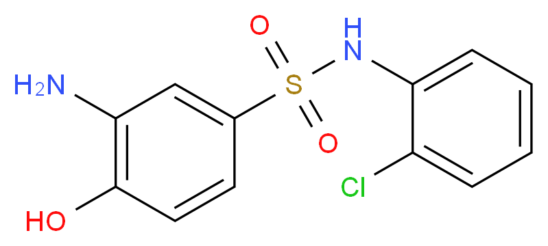 3-Amino-N-(2-chloro-phenyl)-4-hydroxy-benzenesulfonamide_Molecular_structure_CAS_)