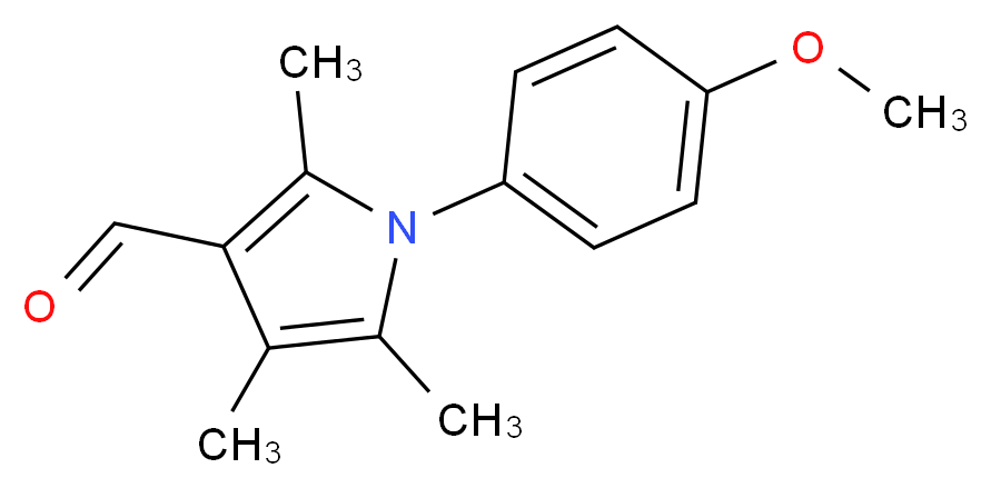 1-(4-methoxyphenyl)-2,4,5-trimethyl-1H-pyrrole-3-carbaldehyde_Molecular_structure_CAS_)
