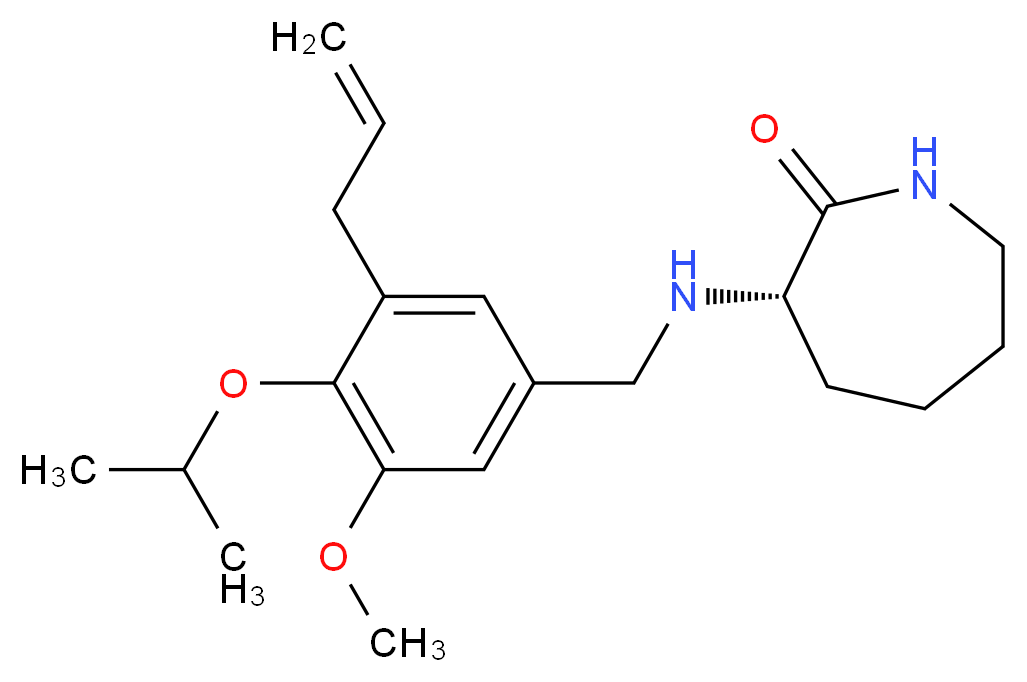 (3S)-3-[(3-allyl-4-isopropoxy-5-methoxybenzyl)amino]azepan-2-one_Molecular_structure_CAS_)
