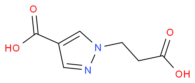 1-(2-carboxyethyl)-1H-pyrazole-4-carboxylic acid_Molecular_structure_CAS_)