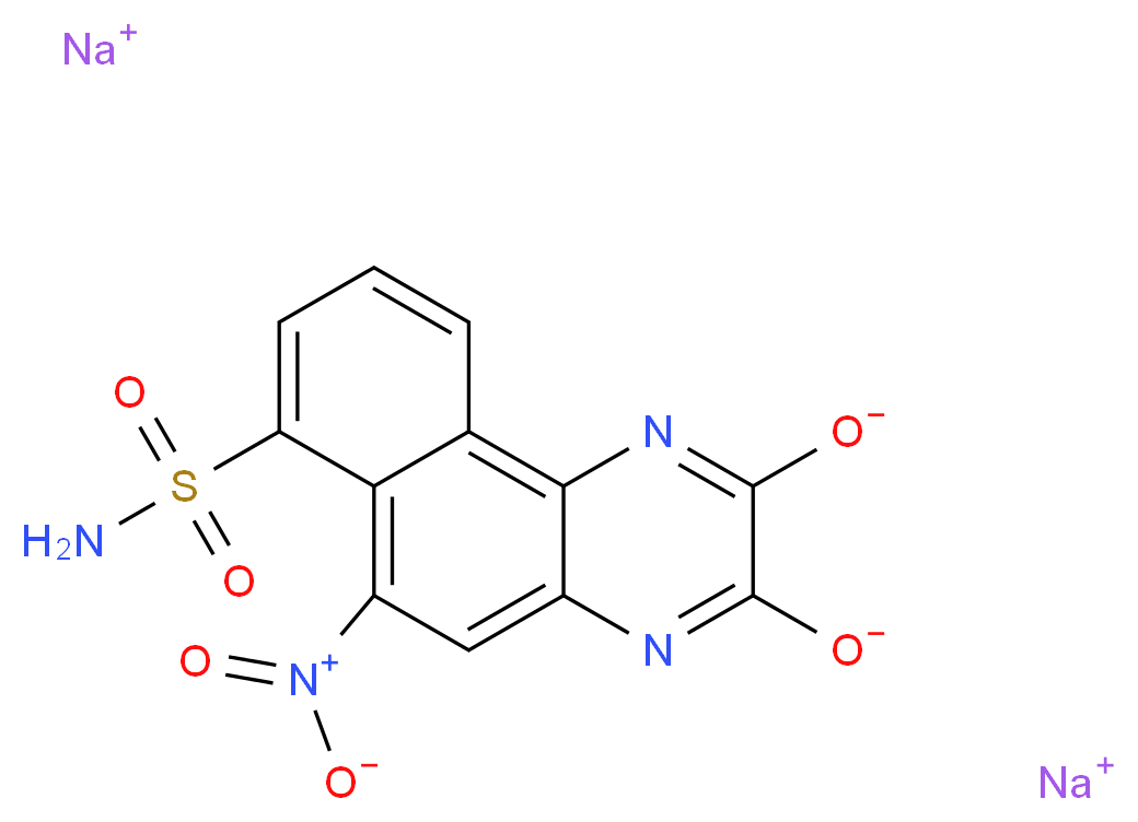 6-Nitro-7-sulfamoylbenzo[f]quinoxaline-2,3-dione, Disodium Salt_Molecular_structure_CAS_479347-86-9)