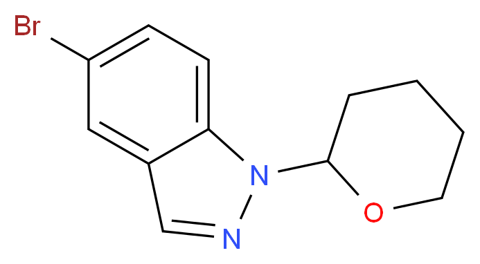 5-Bromo-1-(2-tetrahydropyranyl)-1H-indazole_Molecular_structure_CAS_)