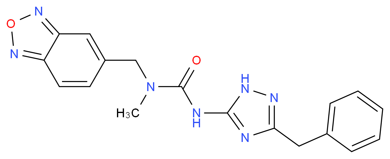 N-(2,1,3-benzoxadiazol-5-ylmethyl)-N'-(3-benzyl-1H-1,2,4-triazol-5-yl)-N-methylurea_Molecular_structure_CAS_)