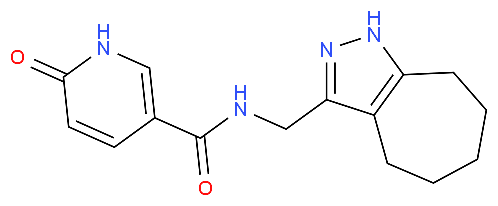 N-(1,4,5,6,7,8-hexahydrocyclohepta[c]pyrazol-3-ylmethyl)-6-oxo-1,6-dihydropyridine-3-carboxamide_Molecular_structure_CAS_)
