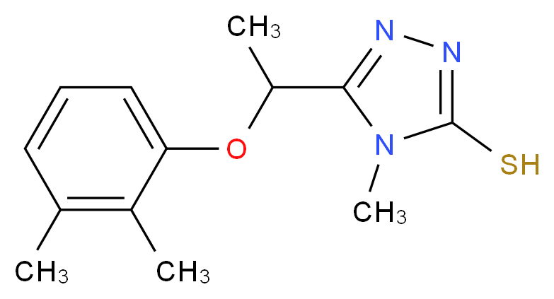 5-[1-(2,3-Dimethylphenoxy)ethyl]-4-methyl-4H-1,2,4-triazole-3-thiol_Molecular_structure_CAS_)