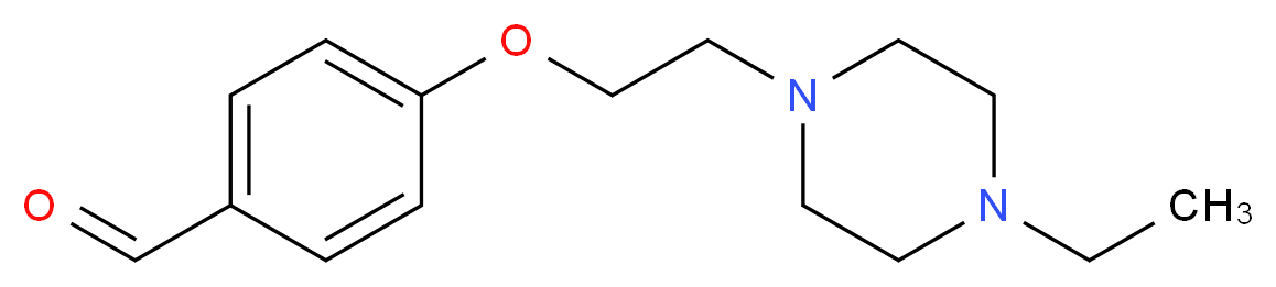4-[2-(4-ethyl-1-piperazinyl)ethoxy]benzaldehyde_Molecular_structure_CAS_)