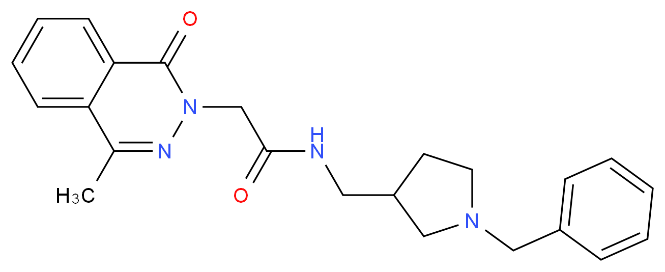 N-[(1-benzyl-3-pyrrolidinyl)methyl]-2-(4-methyl-1-oxo-2(1H)-phthalazinyl)acetamide_Molecular_structure_CAS_)