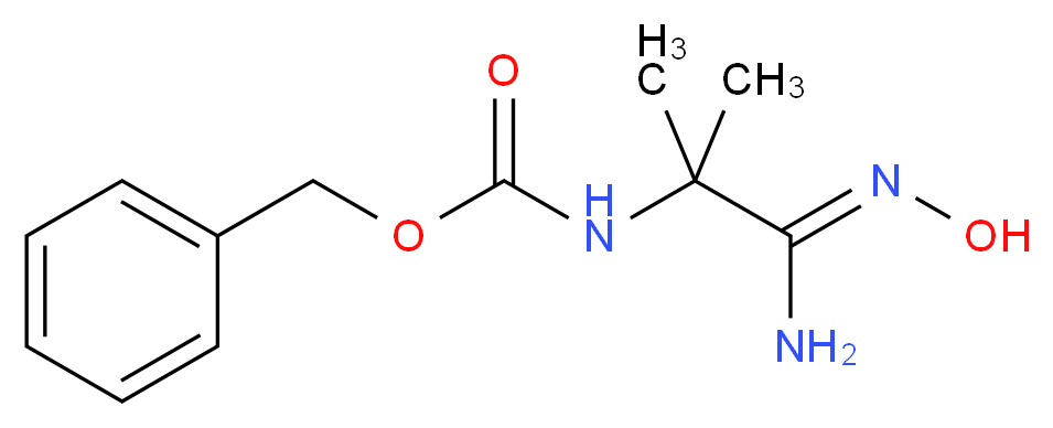 Benzyl N-[1-(N'-hydroxycarbamimidoyl)-1-methylethyl]carbamate_Molecular_structure_CAS_518047-98-8)