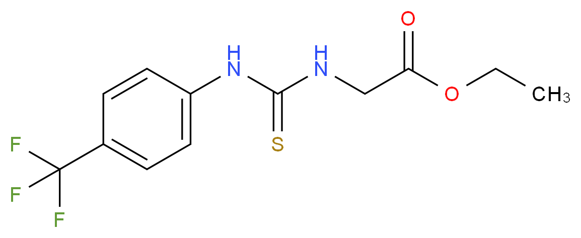 Ethyl 2-({[4-(trifluoromethyl)anilino]carbothioyl}amino)acetate 97%_Molecular_structure_CAS_)