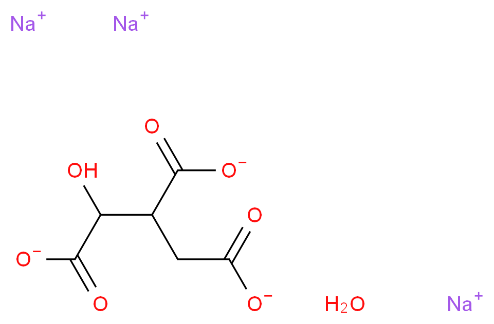 DL-Isocitric acid trisodium salt hydrate_Molecular_structure_CAS_1637-73-6(anhydrous))