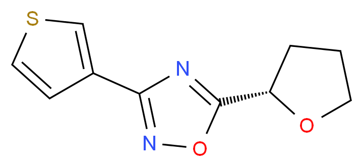5-[(2R)-tetrahydro-2-furanyl]-3-(3-thienyl)-1,2,4-oxadiazole_Molecular_structure_CAS_)