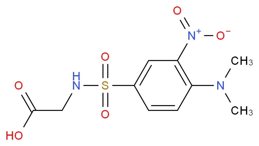 ({[4-(dimethylamino)-3-nitrophenyl]sulfonyl}amino)acetic acid_Molecular_structure_CAS_)