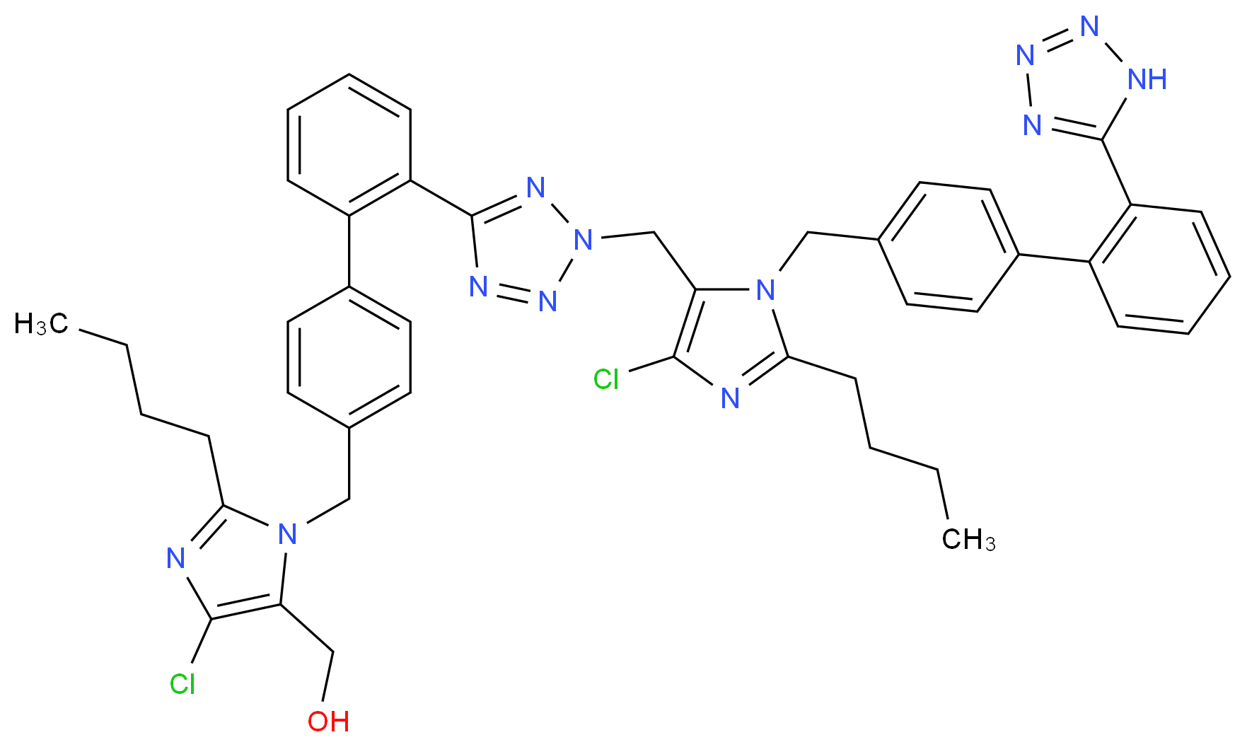 N2-Losartanyl-losartan (Losartan Impurity)_Molecular_structure_CAS_230971-72-9)