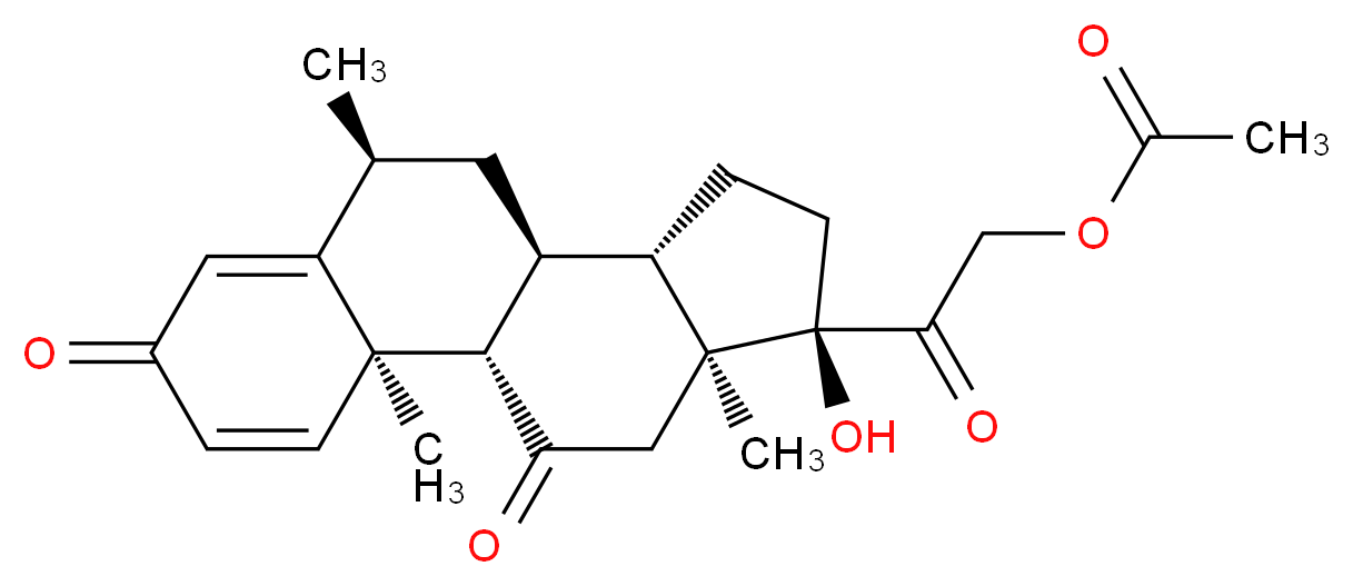 6α-Methyl Prednisone 21-Acetate_Molecular_structure_CAS_115321-98-7)
