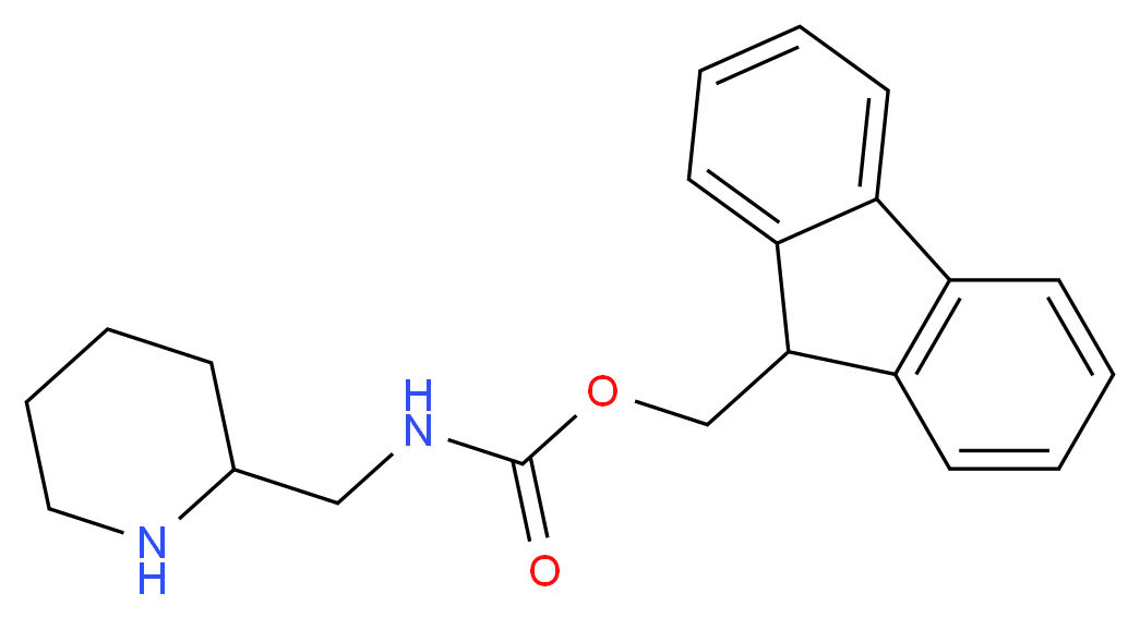 Piperidin-2-ylmethyl-carbamic acid 9H-fluoren-9-ylmethyl ester_Molecular_structure_CAS_672310-15-5)