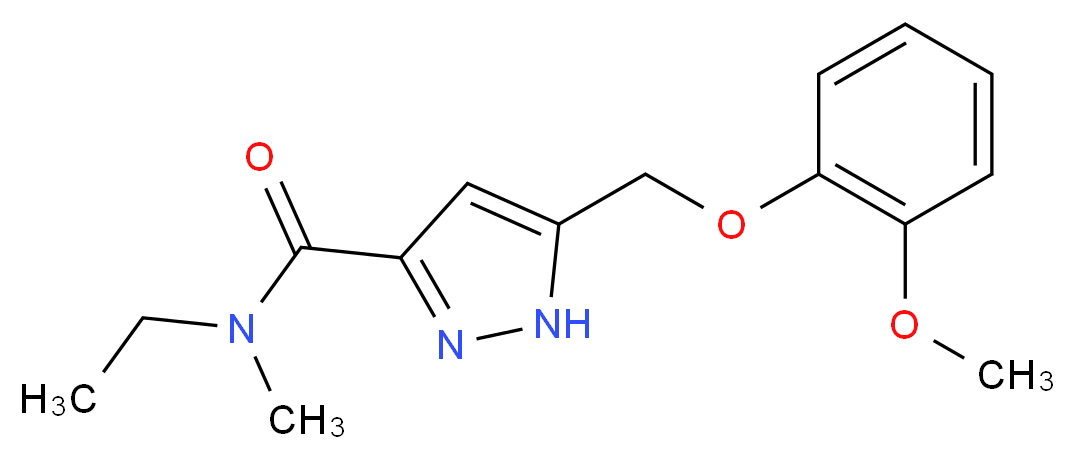 N-ethyl-5-[(2-methoxyphenoxy)methyl]-N-methyl-1H-pyrazole-3-carboxamide_Molecular_structure_CAS_)