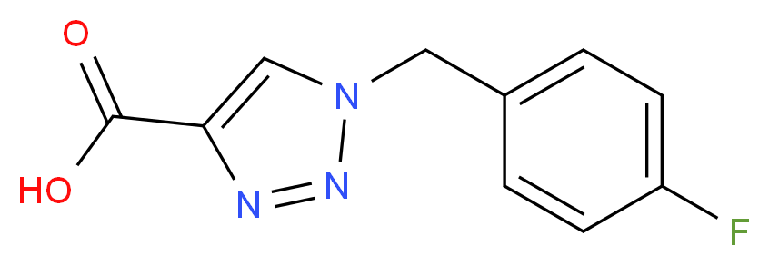 1-(4-fluorobenzyl)-1H-1,2,3-triazole-4-carboxylic acid_Molecular_structure_CAS_)