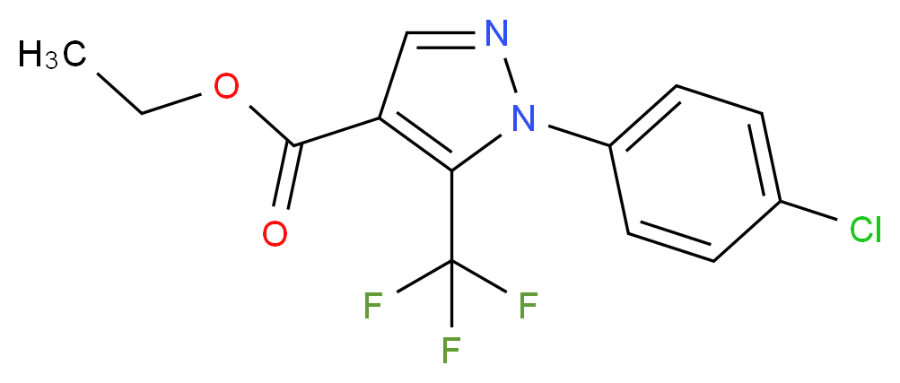 Ethyl 2-(4-chlorophenyl)-3-(trifluoromethyl)-pyrazole-4-carboxylate_Molecular_structure_CAS_112055-36-4)
