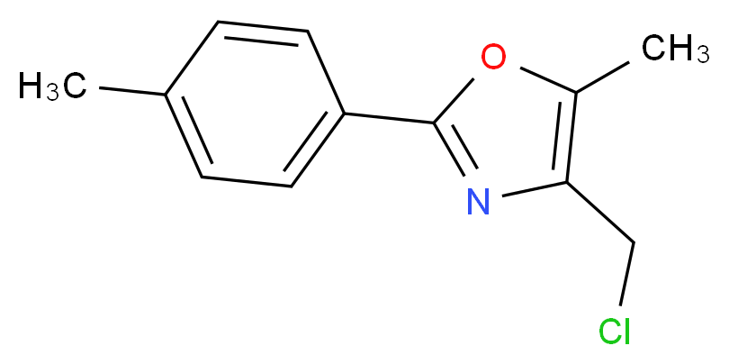 4-(chloromethyl)-5-methyl-2-(4-methylphenyl)-1,3-oxazole_Molecular_structure_CAS_137090-44-9)
