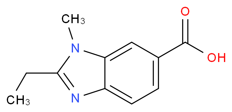 2-Ethyl-1-methyl-1H-benzimidazole-6-carboxylic acid_Molecular_structure_CAS_)