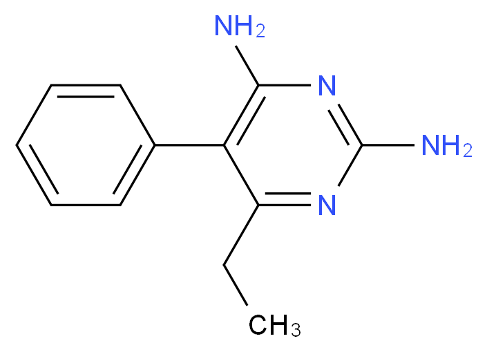 6-ETHYL-5-PHENYLPYRIMIDINE-2,4-DIAMINE_Molecular_structure_CAS_)