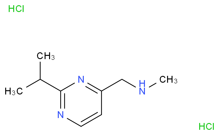 [(2-Isopropylpyrimidin-4-yl)methyl]methylamine dihydrochloride_Molecular_structure_CAS_)