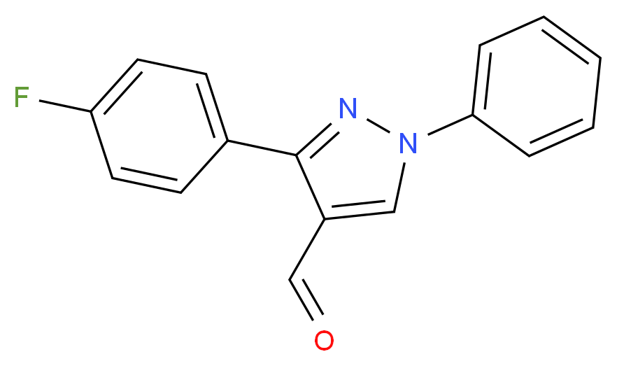 3-(4-fluorophenyl)-1-phenyl-1H-pyrazole-4-carbaldehyde_Molecular_structure_CAS_36640-40-1)