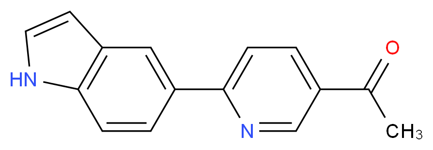 1-[6-(1H-indol-5-yl)pyridin-3-yl]ethanone_Molecular_structure_CAS_)