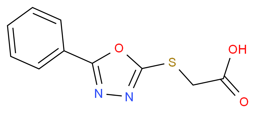 (5-Phenyl-[1,3,4]oxadiazol-2-ylsulfanyl)-acetic acid_Molecular_structure_CAS_99361-50-9)