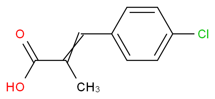 3-(4-chlorophenyl)-2-methylprop-2-enoic acid_Molecular_structure_CAS_)