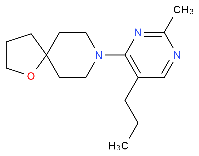 8-(2-methyl-5-propyl-4-pyrimidinyl)-1-oxa-8-azaspiro[4.5]decane_Molecular_structure_CAS_)