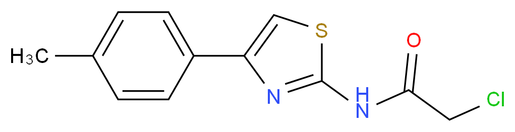 2-Chloro-N-(4-p-tolyl-thiazol-2-yl)-acetamide_Molecular_structure_CAS_6081-87-4)