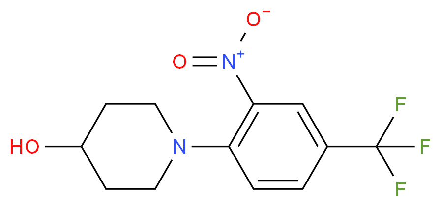 1-[2-Nitro-4-(trifluoromethyl)phenyl]piperidin-4-ol_Molecular_structure_CAS_)