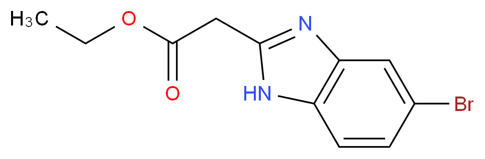 Ethyl 2-(5-bromo-1H-1,3-benzodiazol-2-yl)acetate_Molecular_structure_CAS_)