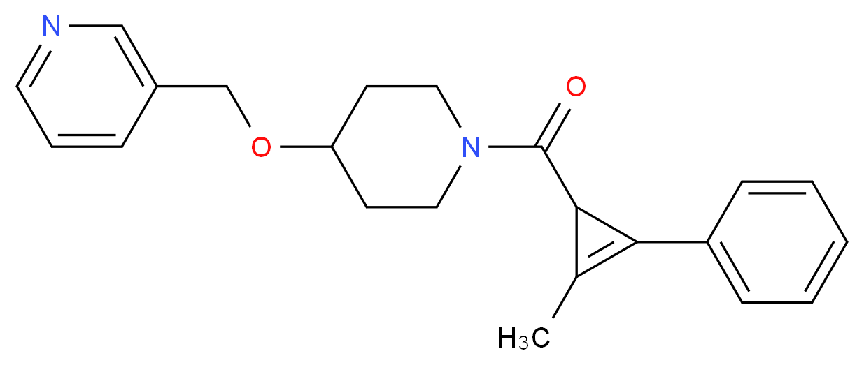 3-[({1-[(2-methyl-3-phenyl-2-cyclopropen-1-yl)carbonyl]-4-piperidinyl}oxy)methyl]pyridine_Molecular_structure_CAS_)
