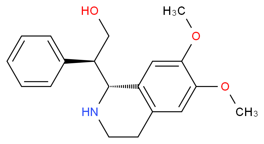 (R)-2-((R)-6,7-DIMETHOXY-1,2,3,4-TETRAHYDRO-ISOQUINOLIN-1-YL)-2-PHENYL-ETHANOL_Molecular_structure_CAS_548443-18-1)