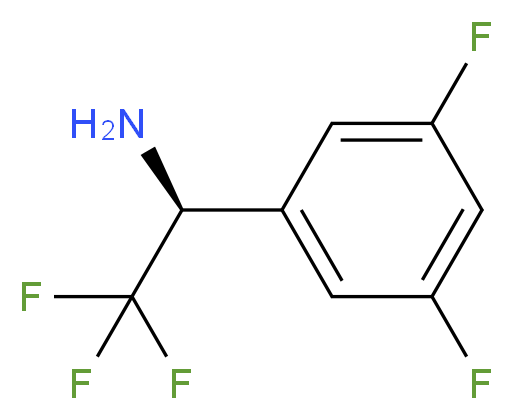 (1S)-1-(3,5-DIFLUOROPHENYL)-2,2,2-TRIFLUOROETHYLAMINE_Molecular_structure_CAS_)